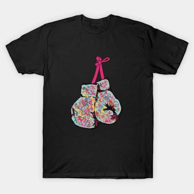 Pink Ribbon Fighter T-Shirt by KBILU_Art